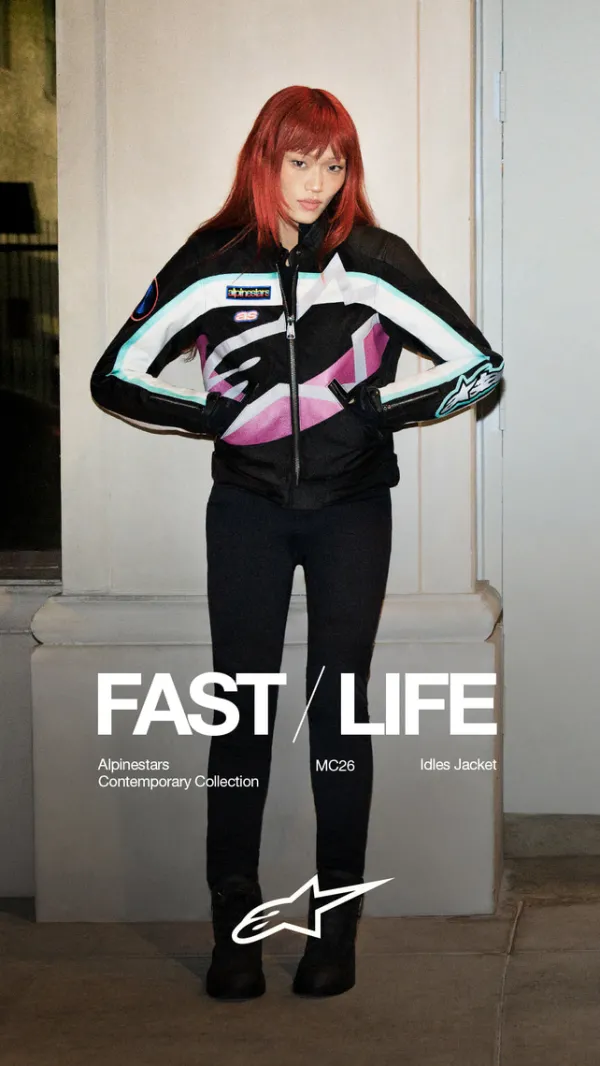 Alpinestars Motorjassen-Ide otorja Back Off White Purpe 1612