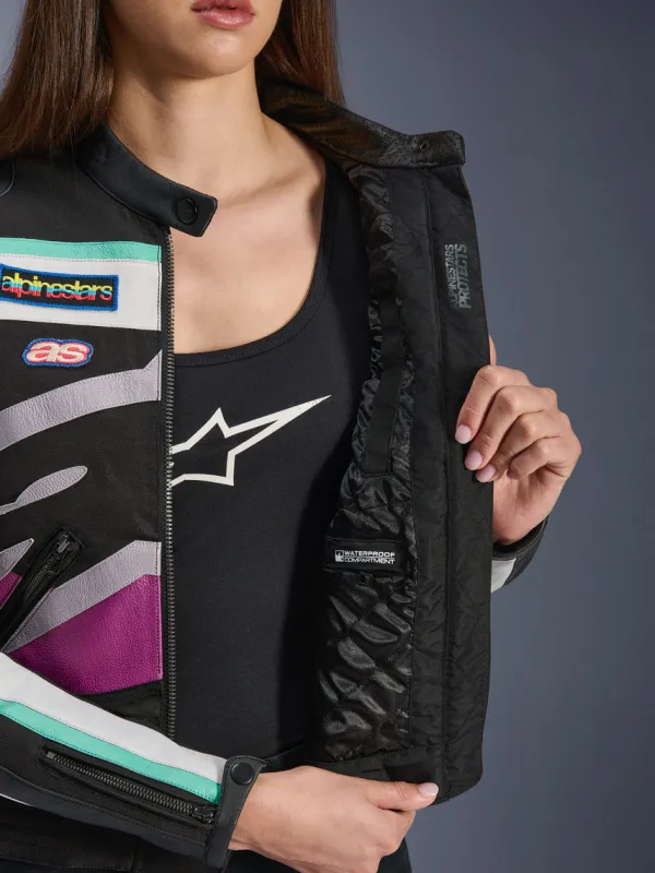 Alpinestars Motorjassen-Ide otorja Back Off White Purpe 1612