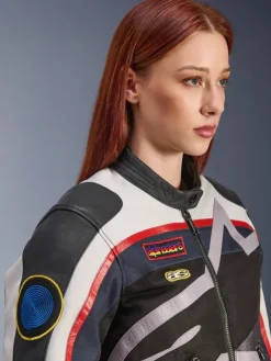 Alpinestars Motorjassen-Ide otorja Off White Fae Red Back 2053
