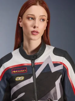 Alpinestars Motorjassen-Ide otorja Off White Fae Red Back 2053