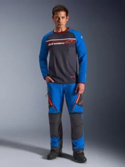 Alpinestars Motor Merchandise-axdura Dua Jerey Deep Gray/Roya Bue