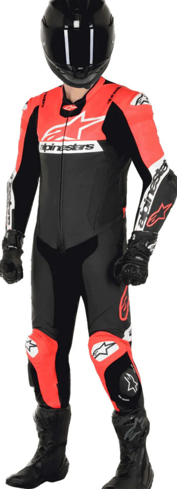 Alpinestars Motorpakken-Missile V2 Ward Onepiece Black Red Fluo White 1321