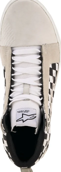 Heren Alpinestars Heren Motorschoenen-Ride-63 Canvas Sneaker White/Black/Chess
