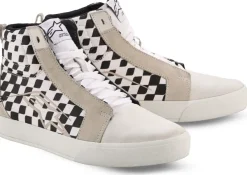 Heren Alpinestars Heren Motorschoenen-Ride-63 Canvas Sneaker White/Black/Chess