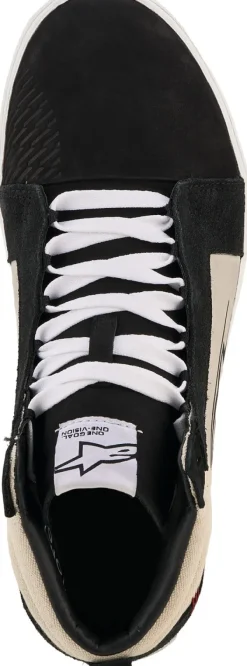 Heren Alpinestars Heren Motorschoenen-Ride-63 Leather Sneaker Black/Cool Gray/White