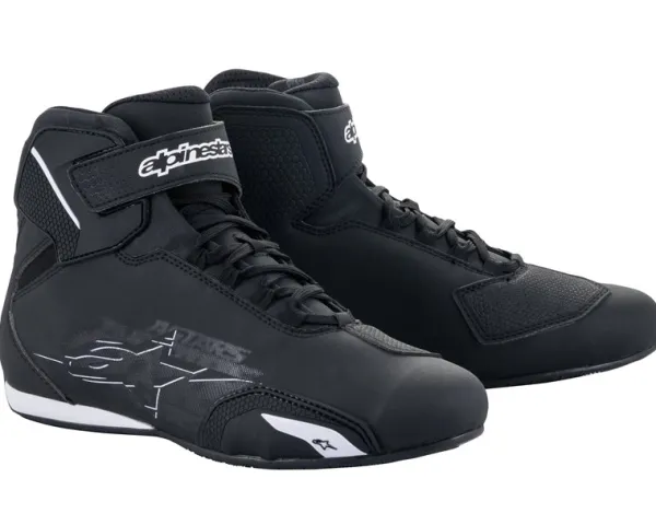 Heren Alpinestars Heren Motorschoenen-Sektor Shoes Black/White 12
