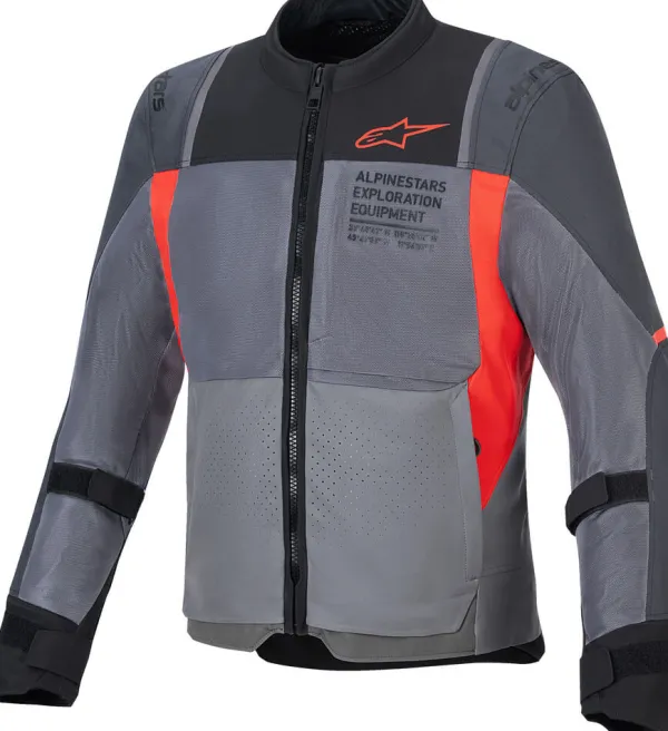 Alpinestars Motorjassen-T-2 Air otorja Deep Gray Dark Gray Bright Red 9253