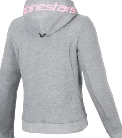 Alpinestars Motorhoodies|Motorjassen-tea Chroe V2 otorhoodie Gray Heather/Pink Fuo 9197