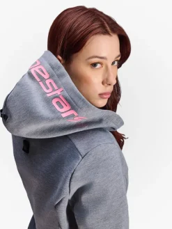 Alpinestars Motorhoodies|Motorjassen-tea Chroe V2 otorhoodie Gray Heather/Pink Fuo 9197
