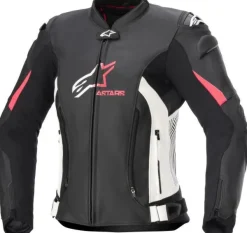 Alpinestars Motorjassen-Stella Gp Plus V4 Leather Motorjas Black White Diva Pink 1832