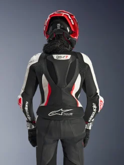 Alpinestars Motorpakken-Stella Gp-R7 2Pc Leather Suit Racepak Black/White/Red Fluo