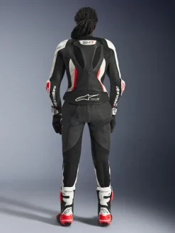 Alpinestars Motorpakken-Stella Gp-R7 2Pc Leather Suit Racepak Black/White/Red Fluo