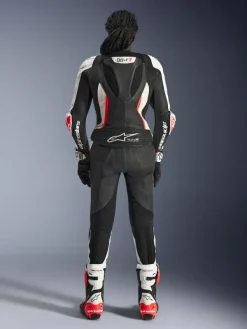 Alpinestars Motorpakken-Stella Gp-R7 2Pc Leather Suit Racepak Black/White/Red Fluo