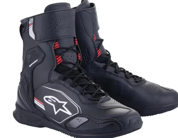 Heren Alpinestars Heren Motorschoenen|Casual Motorschoenen-Superfaster Shoes Black Gray Bright Red 1165