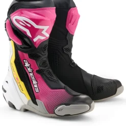 Heren Alpinestars Heren Motorlaarzen|Race Motorlaarzen-Supertech R Boots Black/Magenta/White/Yellow