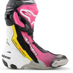 Heren Alpinestars Heren Motorlaarzen|Race Motorlaarzen-Supertech R Boots Black/Magenta/White/Yellow