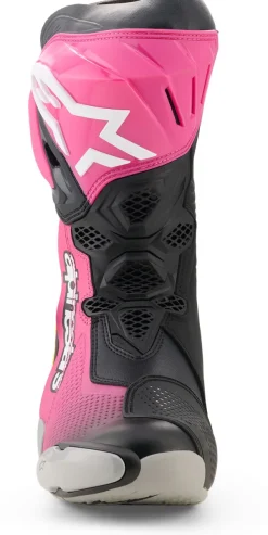 Heren Alpinestars Heren Motorlaarzen|Race Motorlaarzen-Supertech R Boots Black/Magenta/White/Yellow