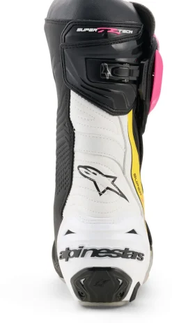 Heren Alpinestars Heren Motorlaarzen|Race Motorlaarzen-Supertech R Boots Black/Magenta/White/Yellow