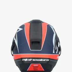 Alpinestars Integraalhelmen|Carbon Helmen-upertech R10 Tea Back Carbon Red Fuo Dark Bue att