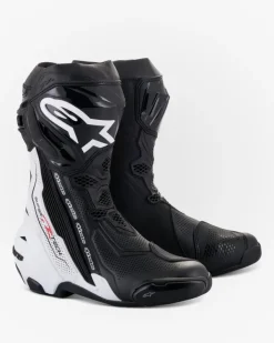 Heren Alpinestars Heren Motorlaarzen|Race Motorlaarzen-Supertech R Vented Boots Black/White 12