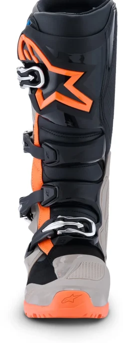 Heren Alpinestars Heren Motorlaarzen|Adventure Motorlaarzen-Tech 7 Enduro Black/Warm Gray/Orange Fluo