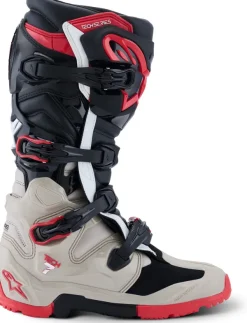 Heren Alpinestars Heren Motorlaarzen|Adventure Motorlaarzen-Tech 7 Enduro Black/Light Gray/Bright Red