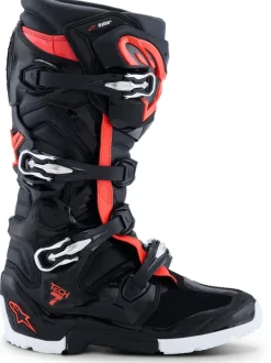 Heren Alpinestars Heren Motorlaarzen-Tech 7 Enduro Drystar Black/Red Fluo/White