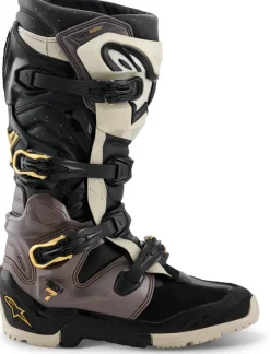 Heren Alpinestars Heren Motorlaarzen-Tech 7 Enduro Drystar Black/Dark Gray/Gold
