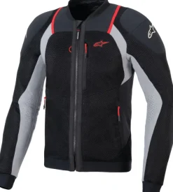 Alpinestars Motorjassen-Troop-Air Pro otorja Back Ah Gray Bright Red 1087