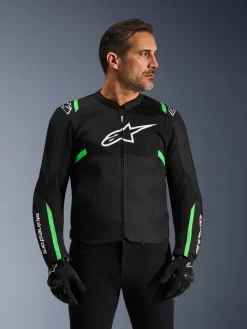 Alpinestars Motorjassen-T-p Air V2 otorja Back/Fuo Green