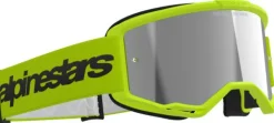 Alpinestars Crossbrillen-Vision 3 Wordmark Goggle Yellow Fluo/Mirror Silver