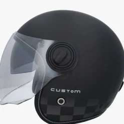 DAMES Beon Jethelmen|Dames Scooterhelmen-B108 Cuto att Zwart