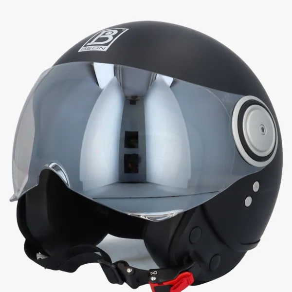 DAMES Beon Jethelmen|Dames Scooterhelmen-B110 at Zwart