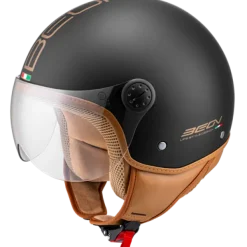 DAMES Beon Vespa Helmen|Jethelmen-Deign uxe atzwart