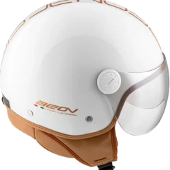 DAMES Beon Vespa Helmen|Jethelmen-Deign uxe wit