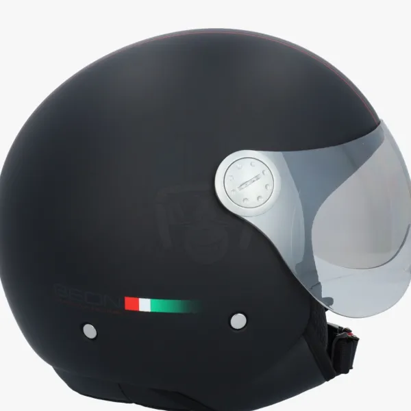 DAMES Beon Vespa Helmen|Jethelmen-Deign atzwart