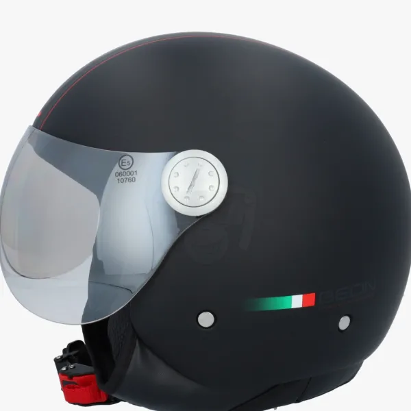DAMES Beon Vespa Helmen|Jethelmen-Deign atzwart