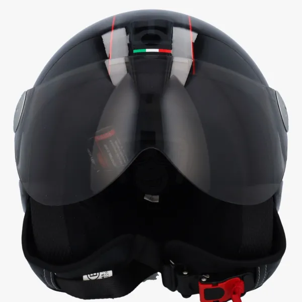 DAMES Beon Vespa Helmen|Jethelmen-Deign zwart
