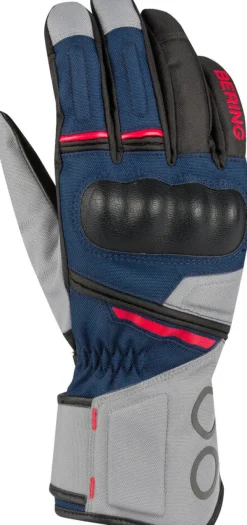 Bering Motorhandschoenen-Siberia Gloves Grey/Blue/Red