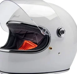 Biltwell Retro Helmen|Integraalhelmen-Gringo Go White