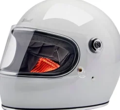 Biltwell Retro Helmen|Integraalhelmen-Gringo Go White