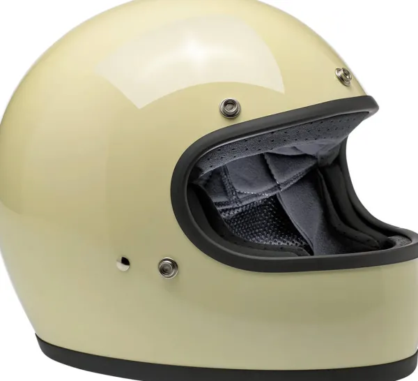 Biltwell Retro Helmen|Integraalhelmen-Gringo Vintage White