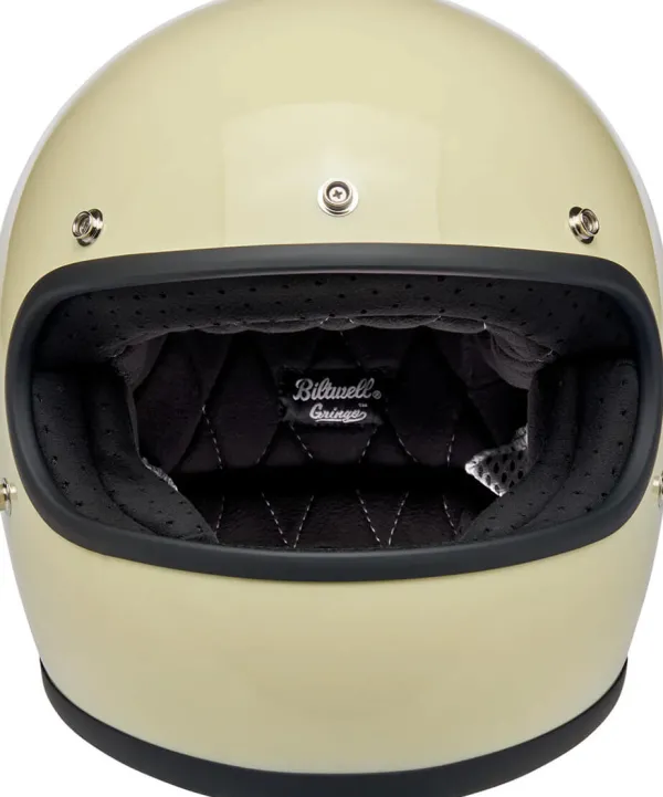 Biltwell Retro Helmen|Integraalhelmen-Gringo Vintage White