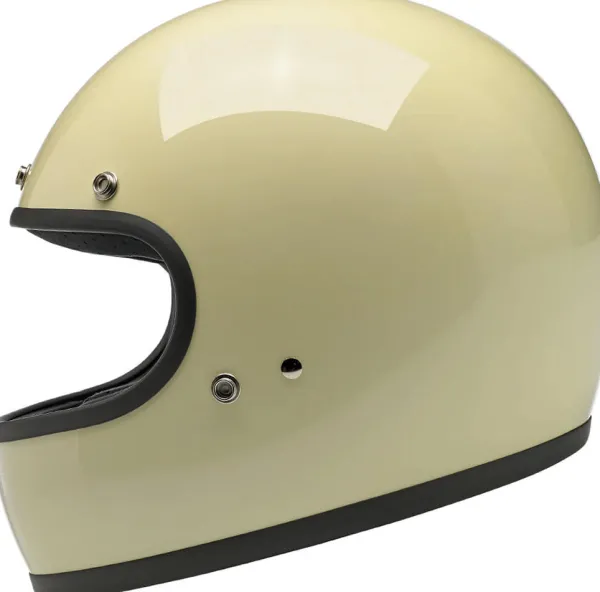 Biltwell Retro Helmen|Integraalhelmen-Gringo Vintage White
