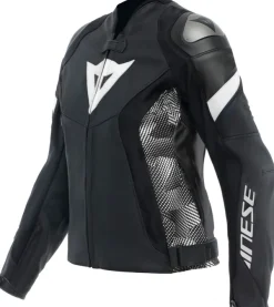 Dainese Motorjassen-Avro 5 Leather Jacket Women Motorjas Black/Black/White