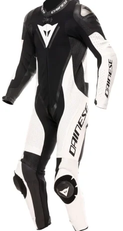 Dainese Motorpakken-Demon Sprint Perf 1Pc Leather Suit Racepak Black/White/White
