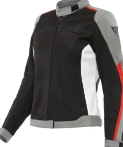 Dainese Motorjassen-Hydraflux 2 Air D-Dry Lady Motorjas Black/Charcoal Gray/Lava Red 60F