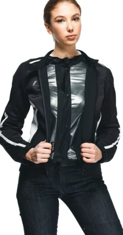 Dainese Motorjassen-Hydraflux 2 Air D-Dry Lady Motorjas Black/Black/White 9