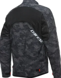 Dainese Motorjassen-Ignite Air Tex Motorjas Camo Gray/Black/Fluo Red 97H
