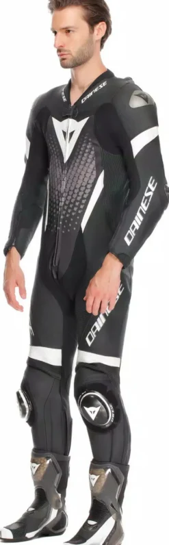 Dainese Motorpakken-Laguna Seca 6 1Pc Suit Perforated Black/White/Anthracite F13